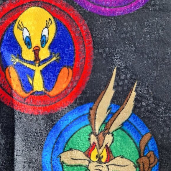 Vintage 1993 Looney Tunes Taz Tweety Bugs Elmer Necktie - Picture 2 of 7